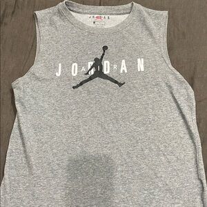 Jordan Gray Sleeveless Tank Top